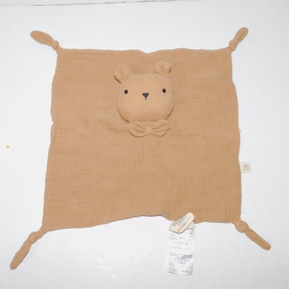 Coca Village Baby First Toy Box Brown Bear Security Blanket Lovey nunu Soother - Picture 1 of 6